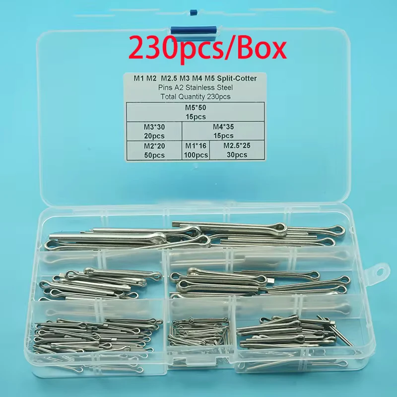 NONE 340-teiliges Splint-Set aus Edelstahl 4