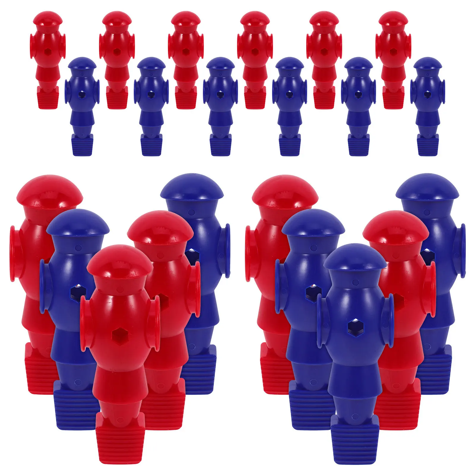 

Набор из 26 пластиковых фигурок игроков для настольного футбола, сменные детали для стандартных стержней, полный комплект аксессуаров для настольного футбола