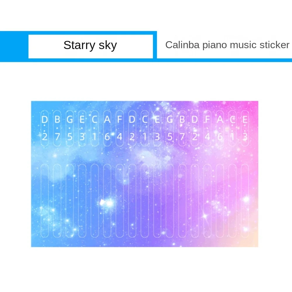 تعزيز الذاكرة كاليمبا مقياس ملصق عملي مفيد DIY ملصقات ملونة 21 مفتاحًا ملصقات الصوت الملونة للمبتدئين #3