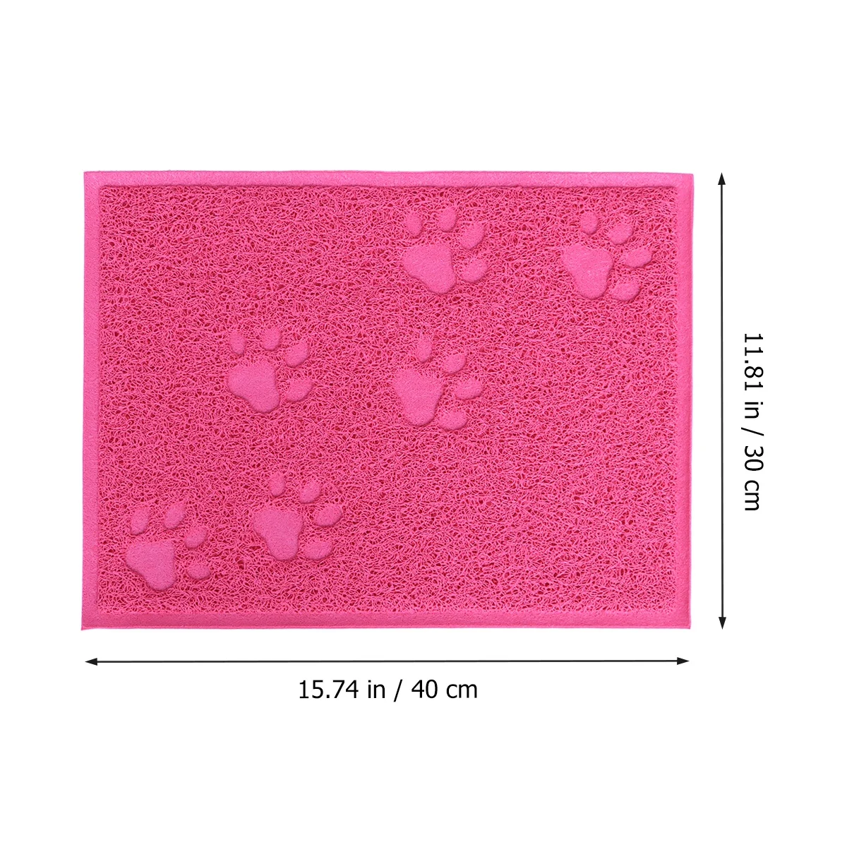 

30 x 40cm Pet Puppy Dog Cat Litter Mat Claws Pet Small Footprint Foot Sleeping Pad Placemat Cleaning Carpet (Rose Red)