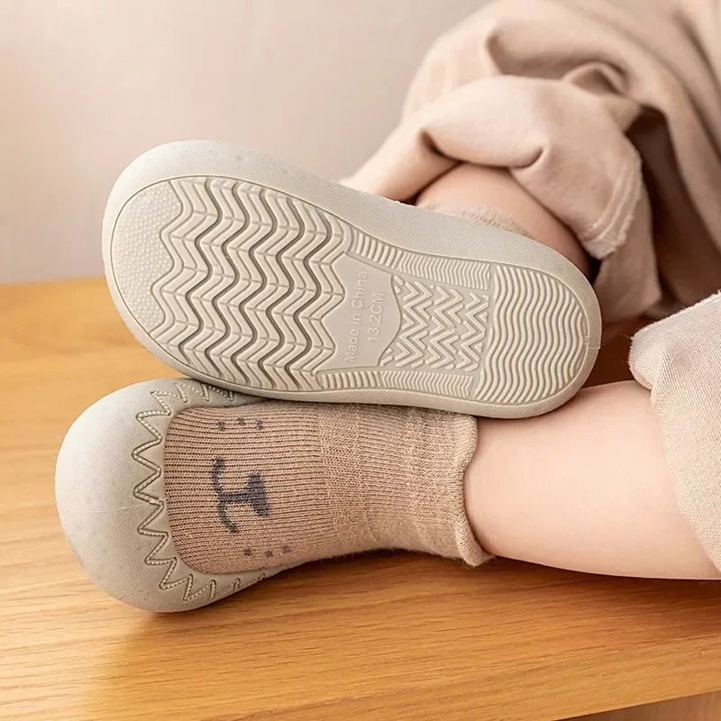 

Baby Socks Shoes Infant Cute Cartoon Kids Boy Shoes Soft Rubber Sole Child Floor Sneaker BeBe Booties Toddler Girls First Walker
