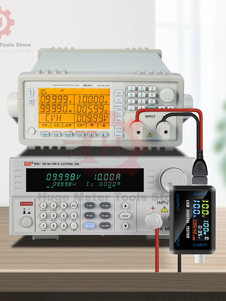 Multifunction Digital Display Voltage Current Capacity Tester DC4.5~36V USB Type-C Interface Power Bank Charger Indicator