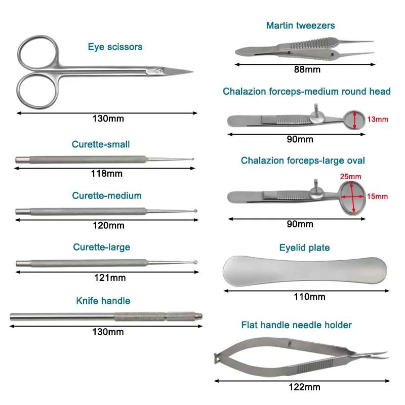 

GREATLH Ophthalmic Meibomian Flap Forceps Clip Eye Apparatus Massage Tweezers Eyelid Granuloma Eyelid Tool Ophthalmic Instrument