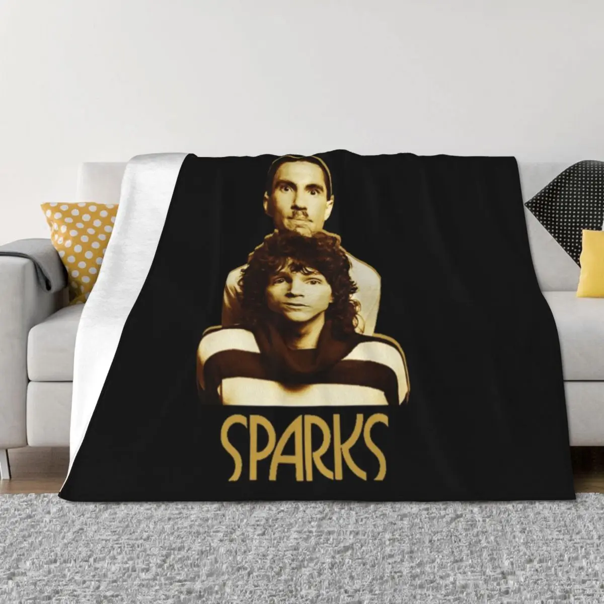 

Sparks Throw Blanket funny gift heavy to sleep Hairys Custom Blankets