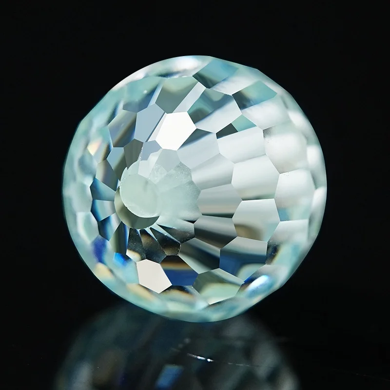 

Moissanite Loose Stone new DIY handmade ball bead accessories, already perforated, jewelry with stone