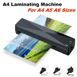 A4 Professional Thermal Office Hot and Cold Laminator Machine for Document Photo Blister Packaging Plastic Film Roll Laminator