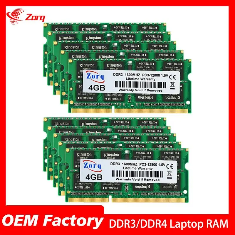 Go! 10PCS DDR3 RAM 2GB 4GB 8GB 1333Mhz PC3-10600S SO-DIMM Latpop RAM 204 Pins 1.35V NON ECC Memoria ram