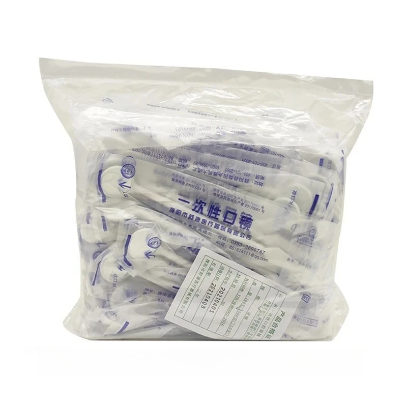 100pcs Disposable Dental Explorers Oral Mirrors Tweezers Temporary Double Ends Probe Hook Stainless Steel Dental Instrument