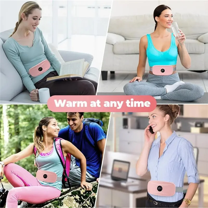 

Hot Sale Wearable Heating Pad For Cramps Heated Back Brace Back Warmer Heating Pad 3 Gear Electric Heating Pad Lightweights Back