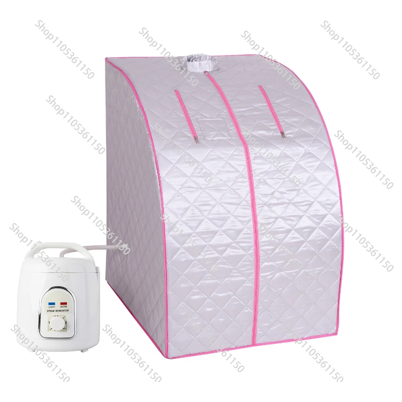 Portable Steam Tent Saunal,Stand Steam Sauna Box,with Removable Stand and Fumigator Single Home Sweating Bracket Steam Bath Box