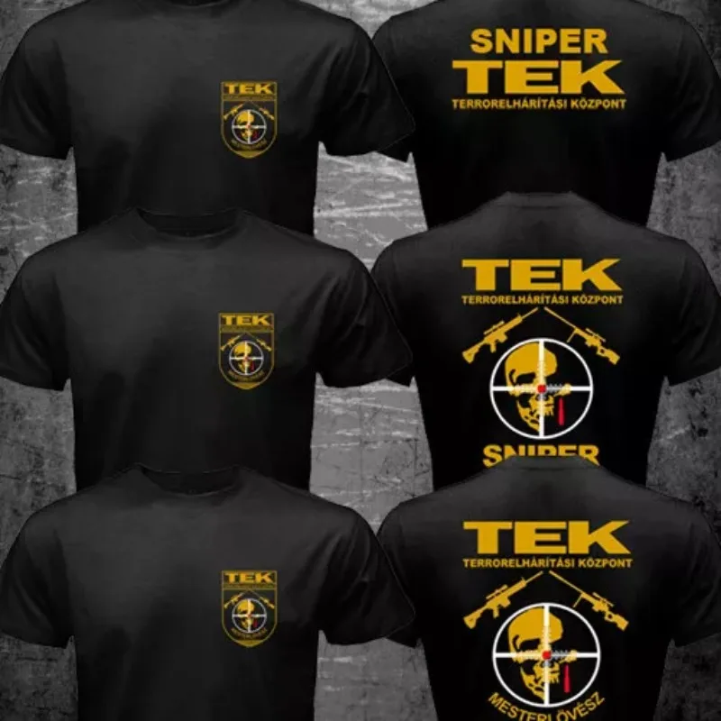 

25 New Rare Hungarian Sniper TEK Jingcha Special Forces Counter-Terrorism Unit Same T-Shirt Men Clothing Oversized T Shirt