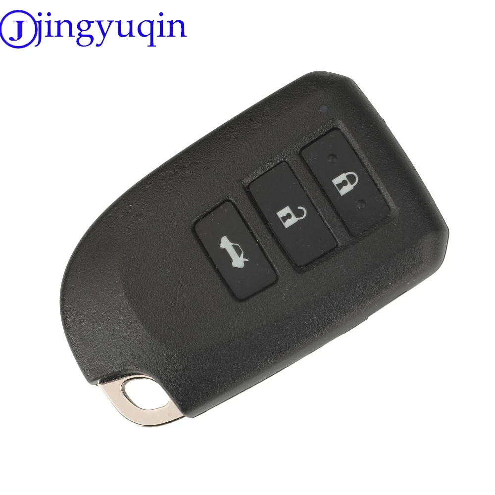 Jingyuqin 車リモートキーシェル Fob トヨタヤリス L VIOS 2/3 ボタンスマートキーケースカバーハウジング