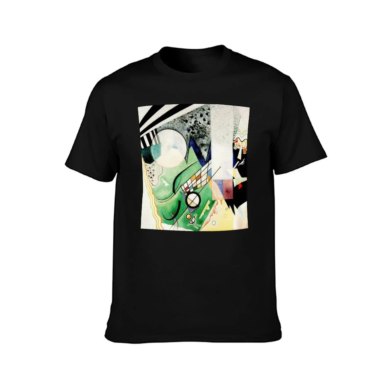 Green Composition Wassily Kandinsky Abstract Cubism T-Shirt Summer Casual Cotton Tee Oversized Streetwear Tops 100% Cotton