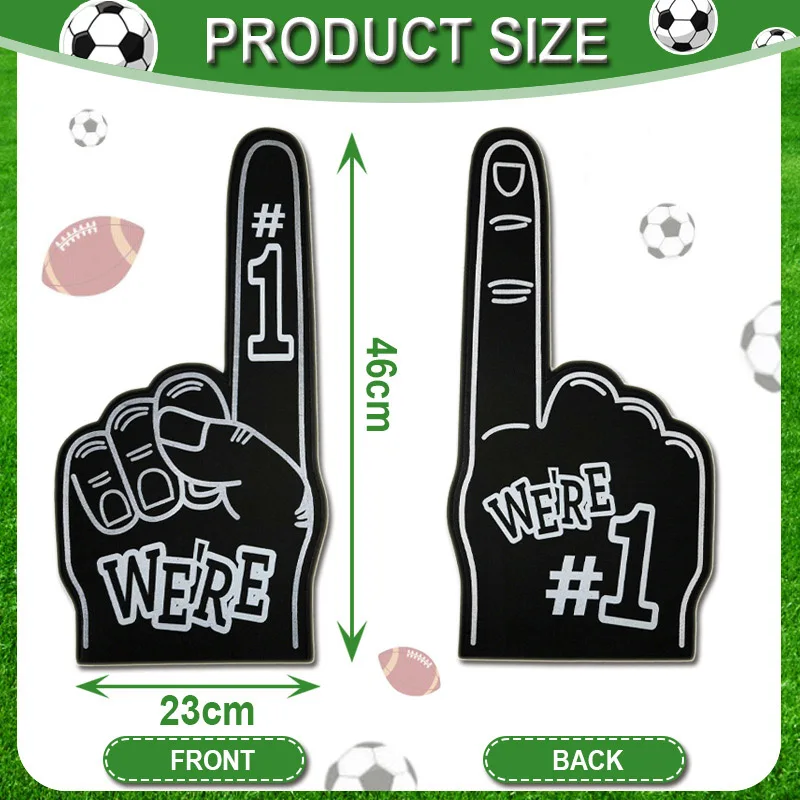 No. 1 Games Cheer Gloves, Football Cheer Prop, Party Supplies Victory Gestures Boy Faovr Gift Bar Concert Fans Cheerleading Fans