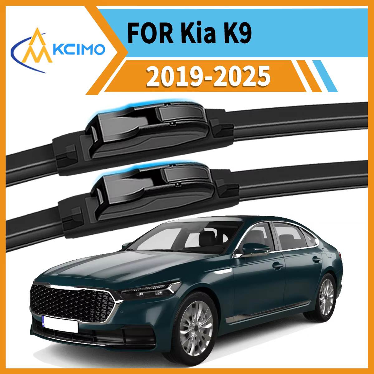 

Premium All-Season Duo 2 Front Wiper Blades Compatible with for Kia K9 RJ 2019-2025 Crystal Clear Vision & Enhanced Safety