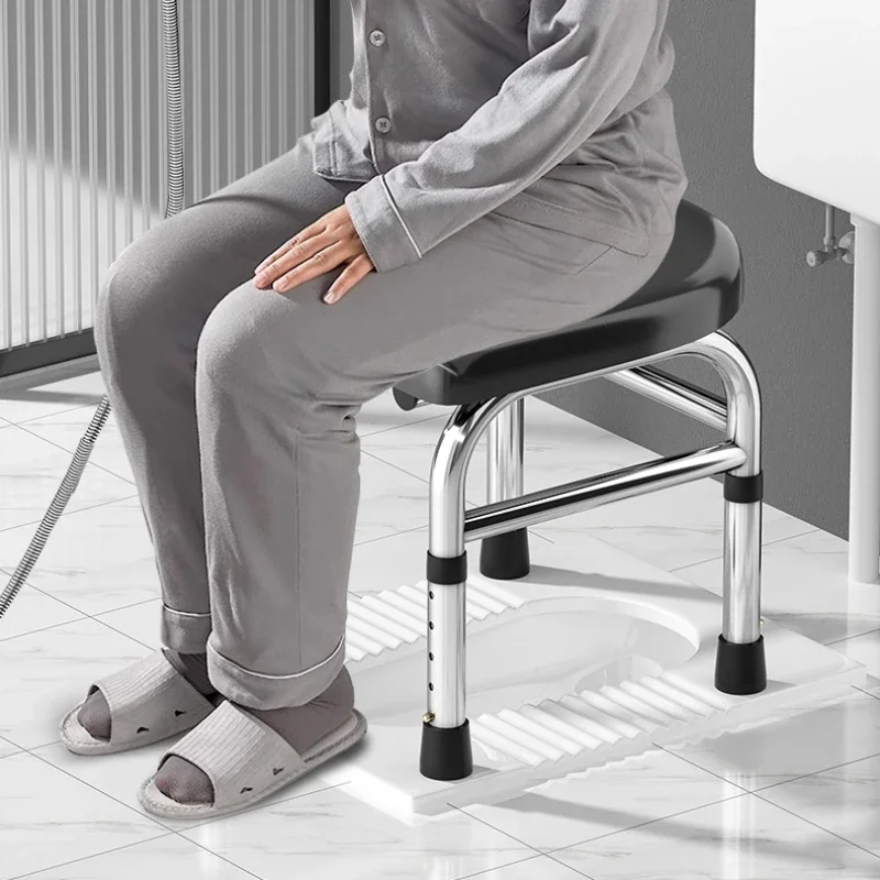 Elderly Squat Toilet Seat Stool Potty Chair for Bathroom Multi Uses Stable Bottom Trong Bearing Capacity Commodes Chairs Folding
