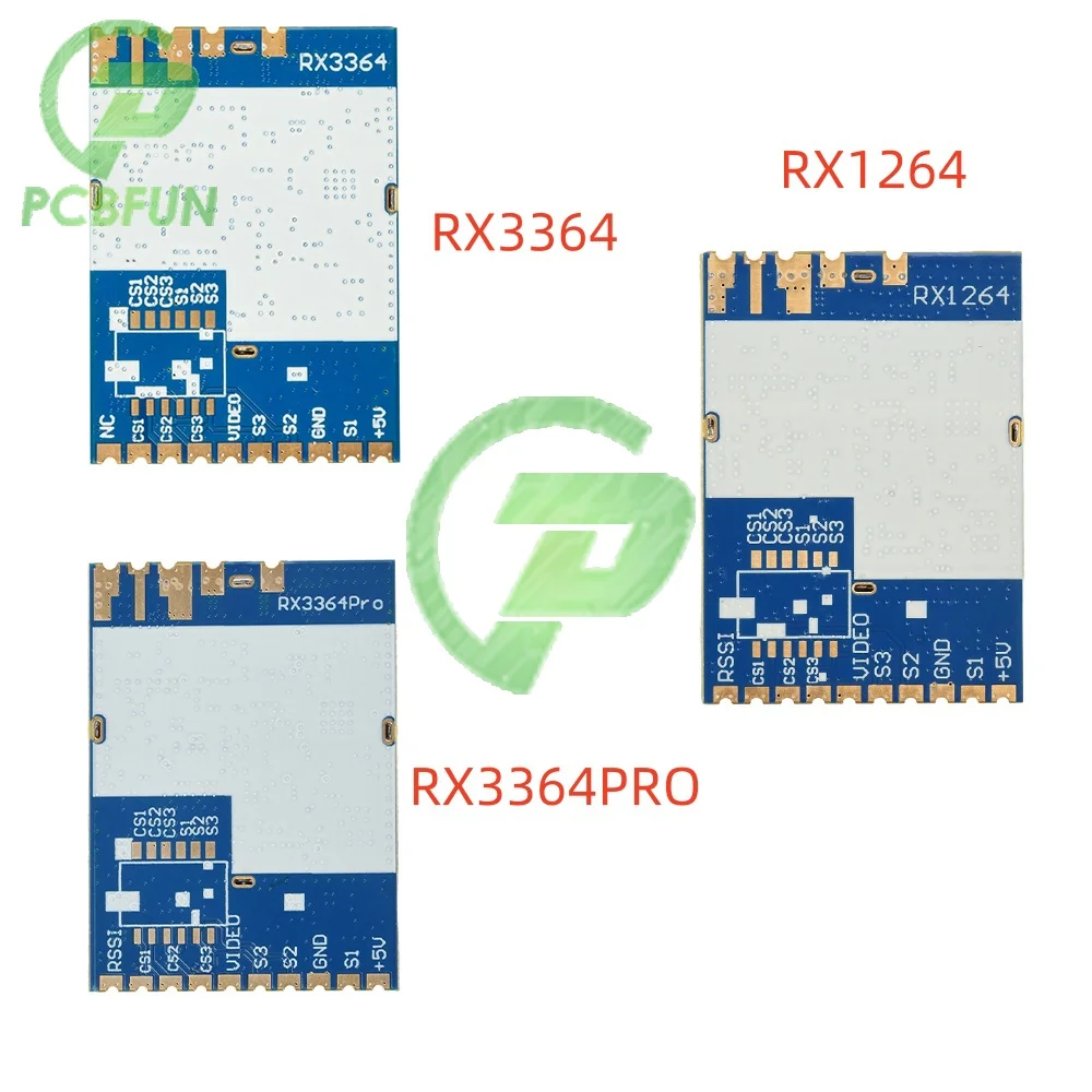 

RX1264 RX3364 RX3364PRO wireless FPV Image Transmission Module Analog Wireless Audio and Video Transmission Receiving Module