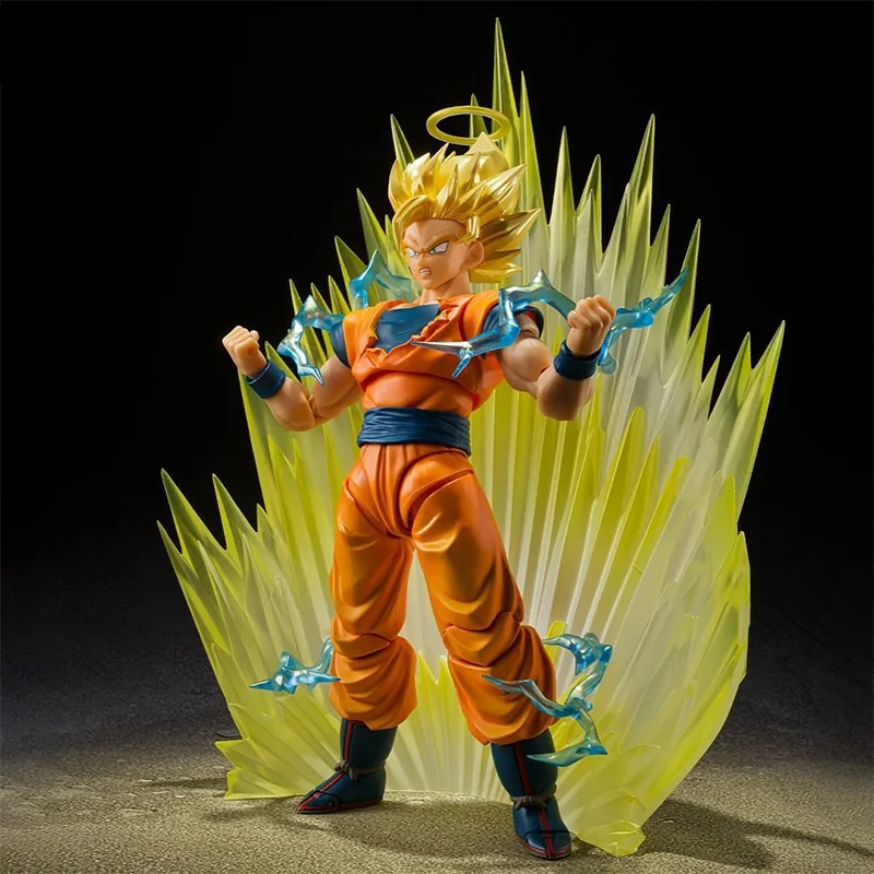 الصندوق الأصلي بانداي SHF لعبة دراغون بول سوبر سايان 2 سون جوكو الشكل النهائي أطقم منمذجة أنيمي عمل لعبة هدايا للأطفال الجندي #3