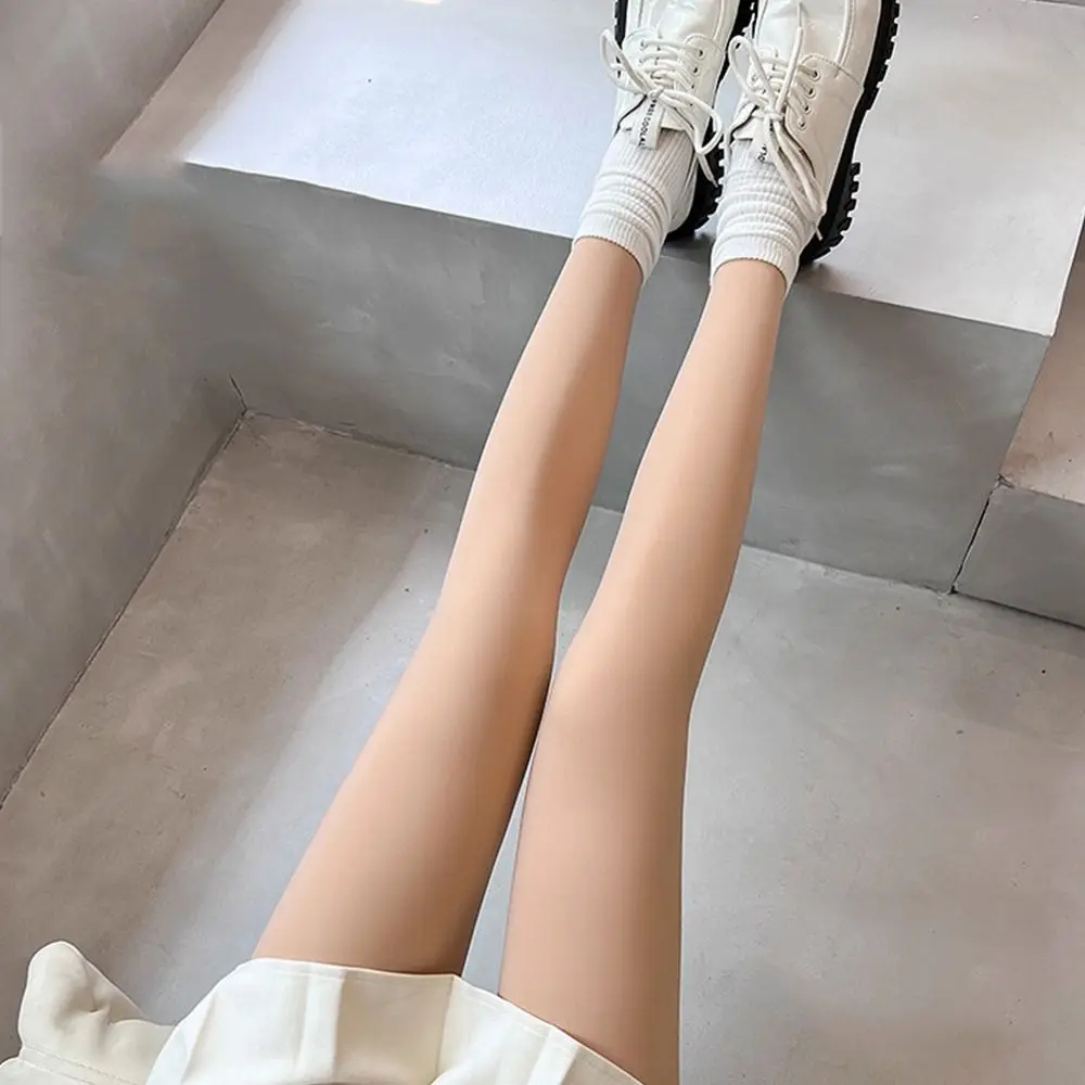 Tights Nude Nudity Thicken Skin Color Plus Velvet Women Stockings Thermal Pantyhose Bare Leg Artifact Winter Pantyhose