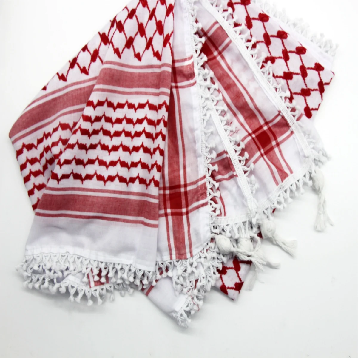 Qutdoor activities tourism camping knittedtassel scarf Arab Shemagh Keffiyeh scarfCSscarf desert hiking bandanas masculina