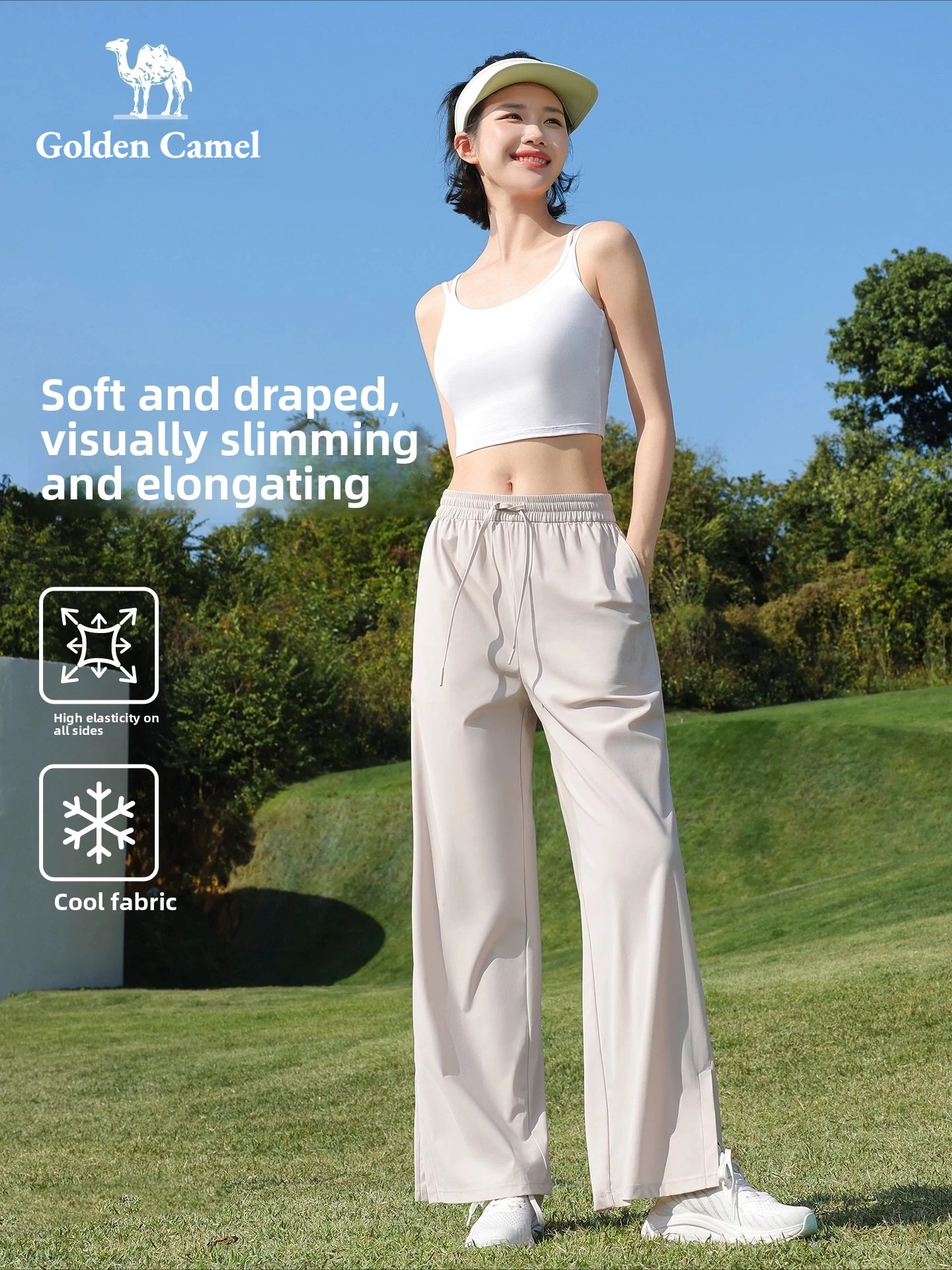 Golden Camel Men Women Summer Hiking Pants Outdoor Camping Climbing Sport Quick Dry Windproof Rain Trousers Unisex Trekking Pant
