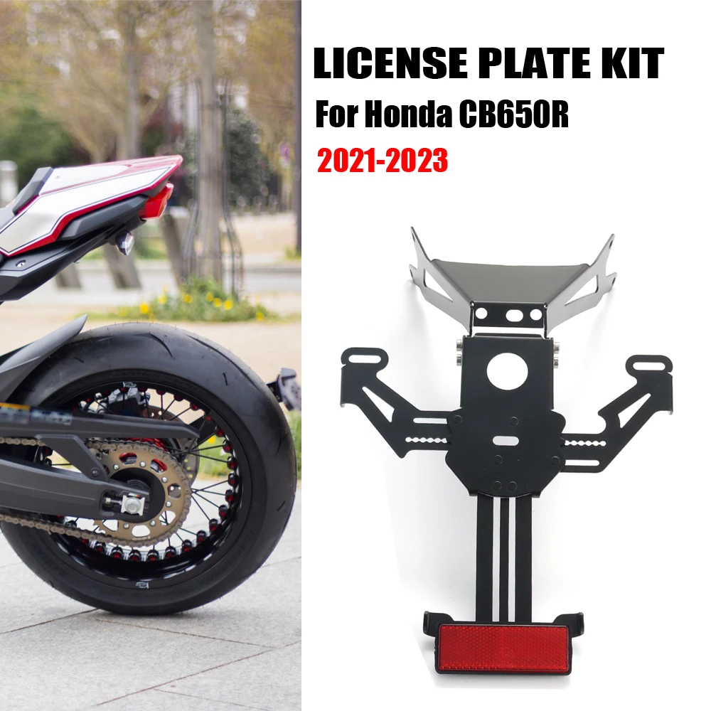 

NEW For Honda CB650R CB 650 R CB 650R 2021 2022 2023 Motorcycle Rear Short Tail Stock License Plate Holder Tailstock Bracket Kit