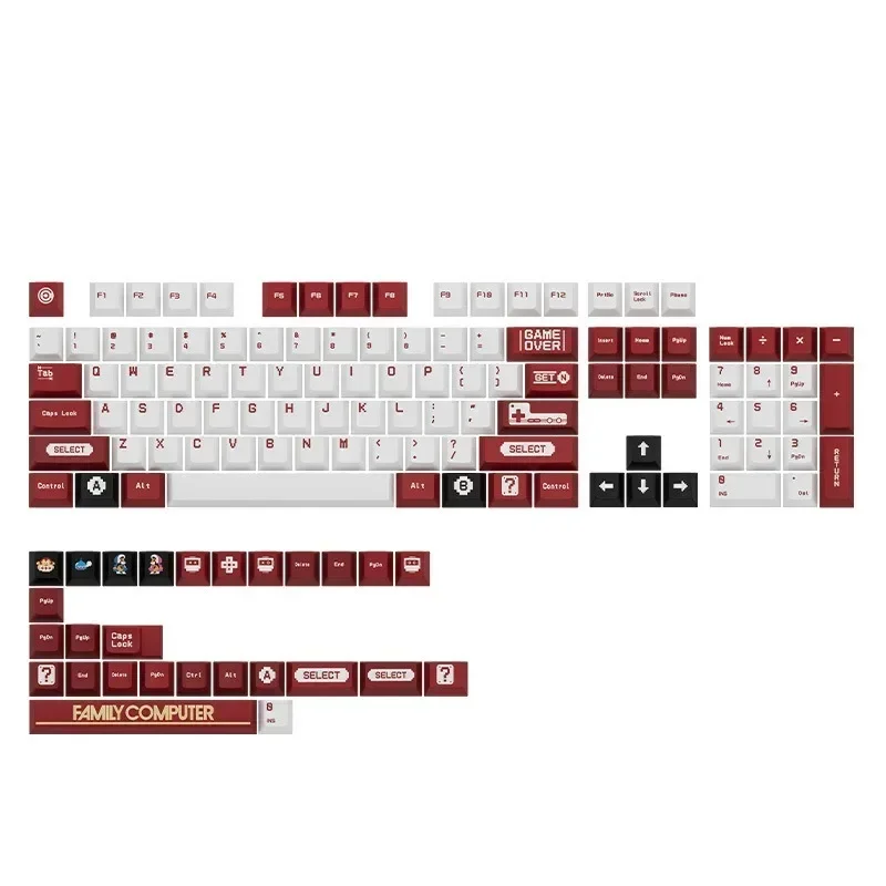 PBT Sublimation Keycaps 61/68/87/96/104/130/131/132 Keys Mechanical Keyboard Key Caps