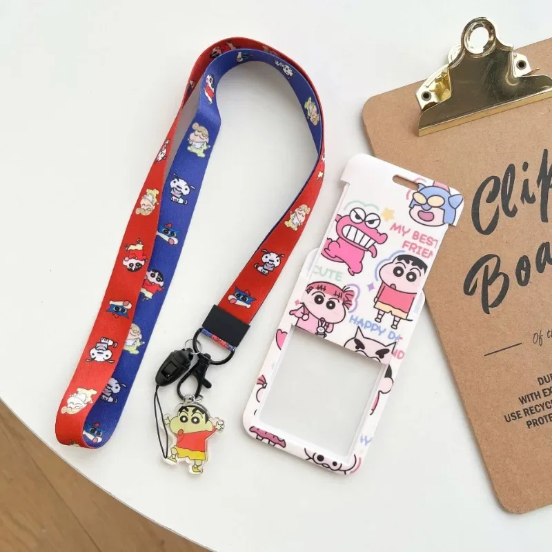 Crayon Boy Shin C-Chan Long Rope Ferrule Student Bus/ID/access Control/campus Card Halterneck Decoration Backpack Pendant Gifts