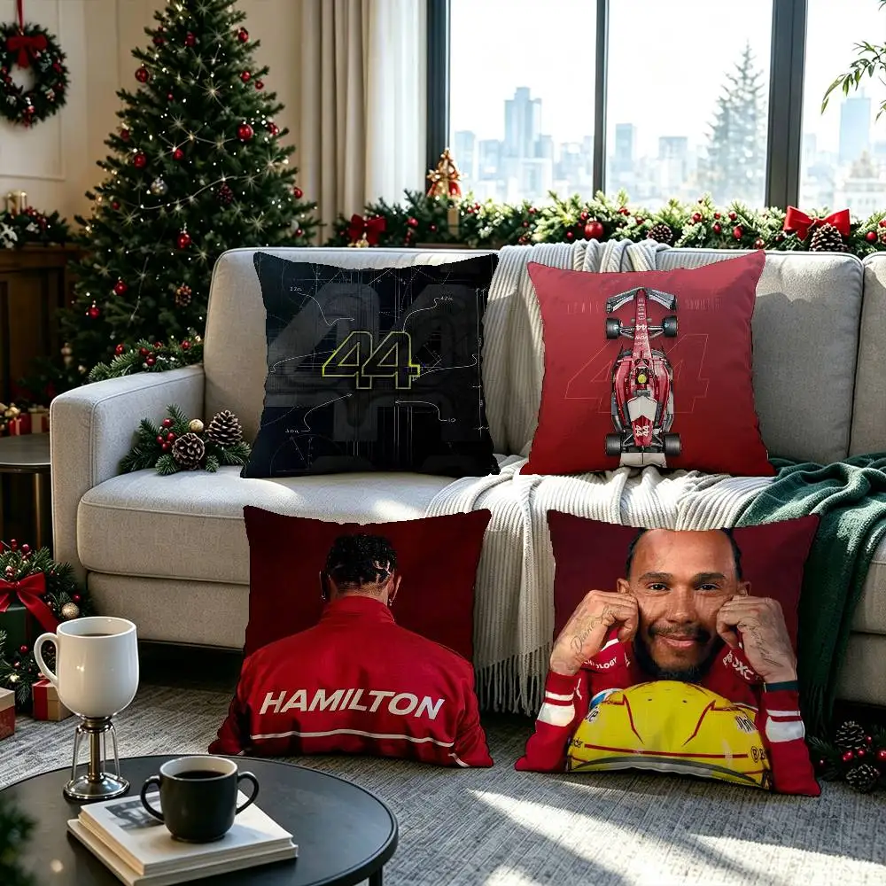 44 Lewis HamiltonS  Pillow cover Soft Microfiber Pillowcase Home Sofa Decor Surprise Decorative printed.