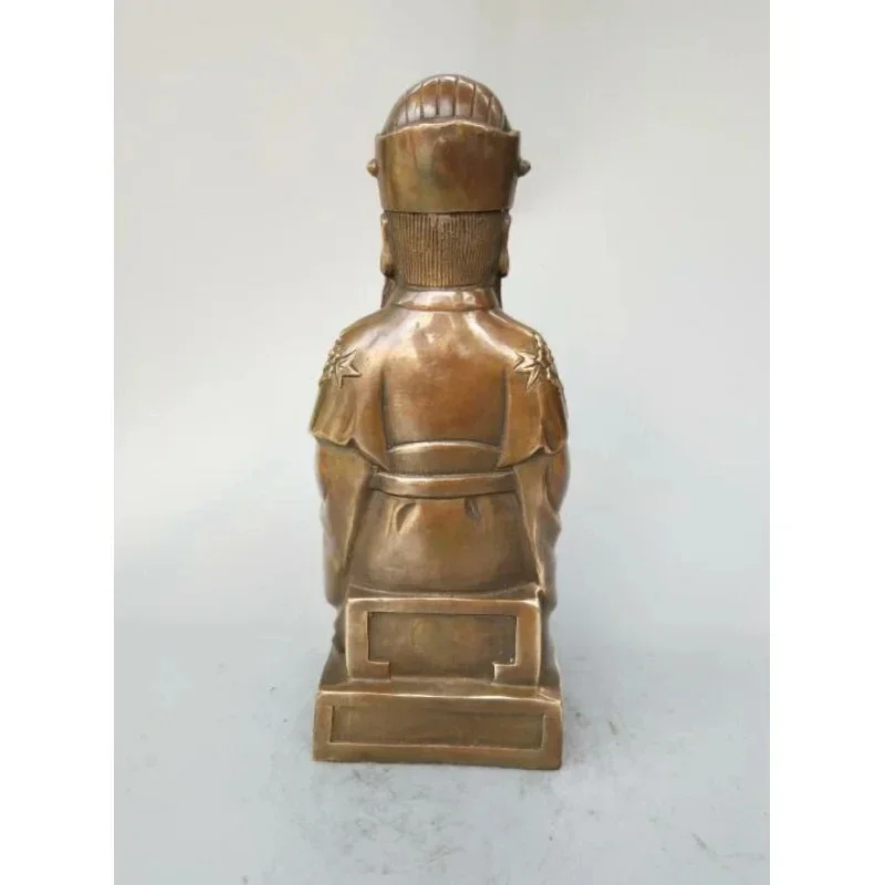 Chinese Pure Brass Kitchen God Buddha Statue