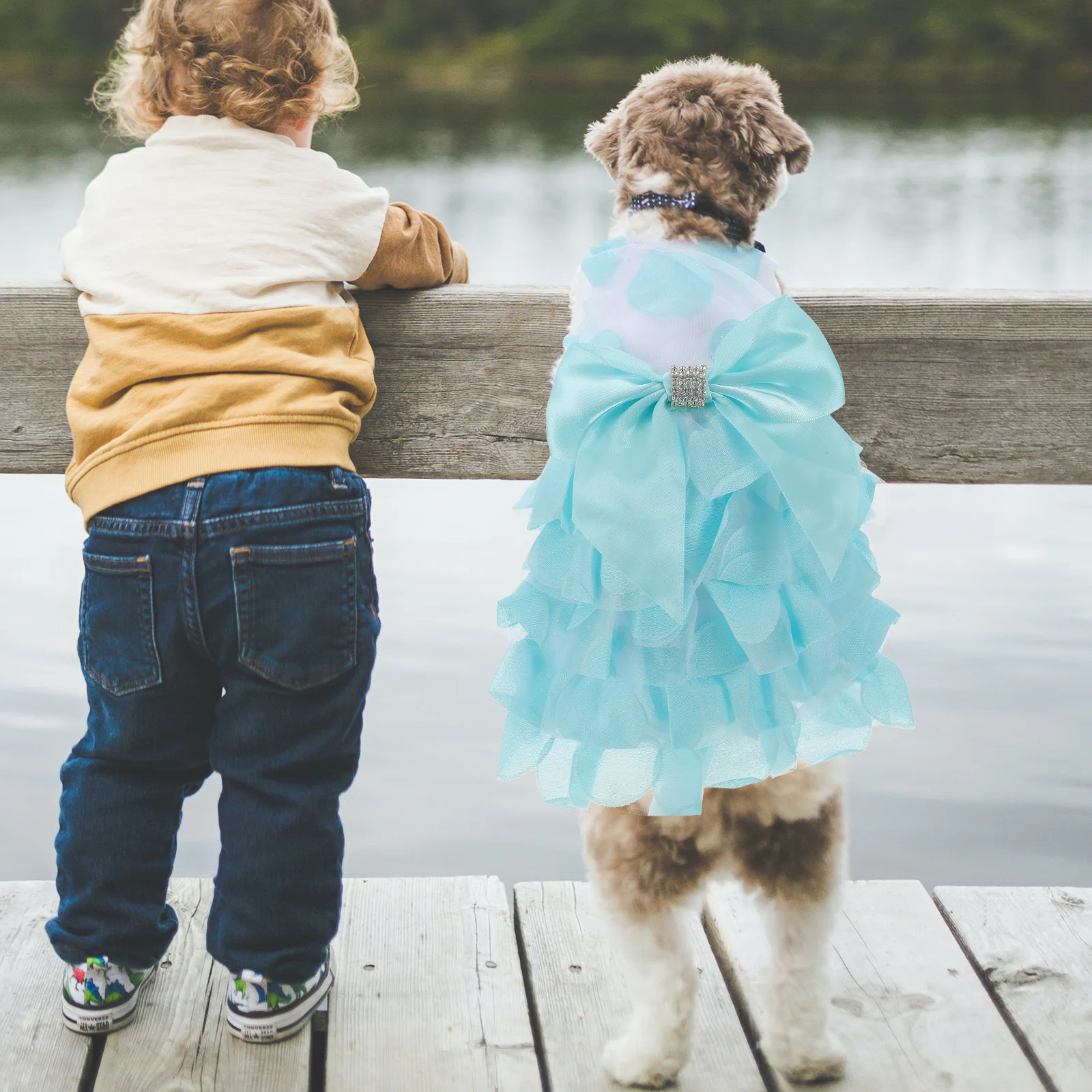 

Skirt Dog Suspender Cute Clothes Fashion Outfits for Dogs Dresses Purple Doggy Parton Blue Tutu Puppy Fitness