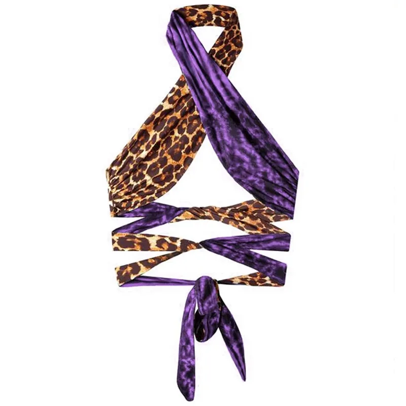 2025 sexy leopardo impressão dupla wear cruz 2 peças conjunto de biquíni banho para as mulheres verão cintura alta tankini maiô brasileiro