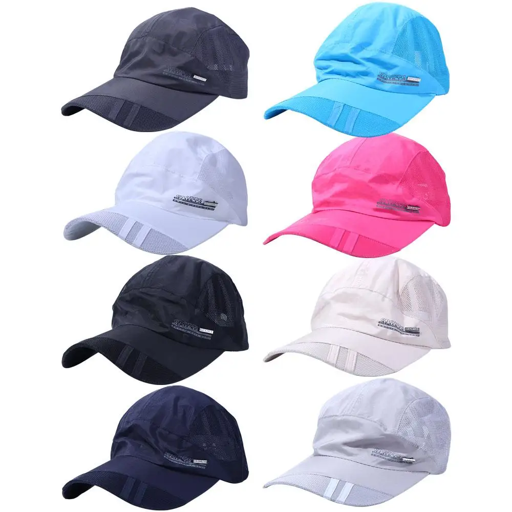 

Trendy Simple Breathable Korean Style Sun Hat Summer Adjustable Visor Cap Baseball Hat Quick Dry Mesh Cap Mesh Caps