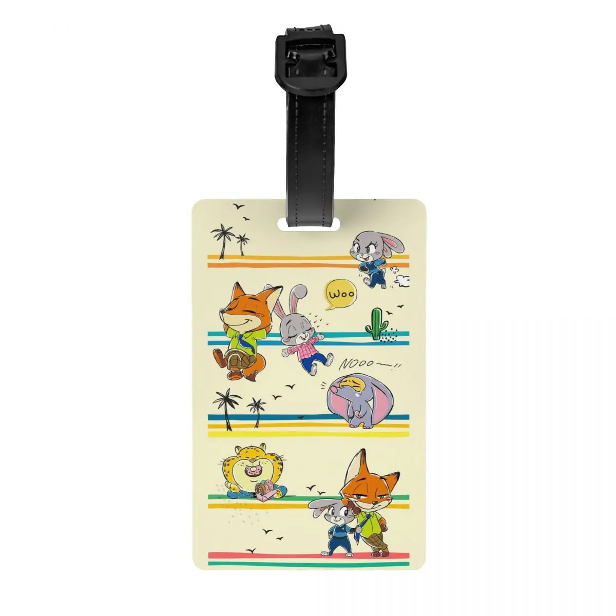 

Пользовательские Zootopia Judy Benjamin багажная бирка защита конфиденциальности милые мультяшные багажные бирки дорожные сумки этикетки чемодан