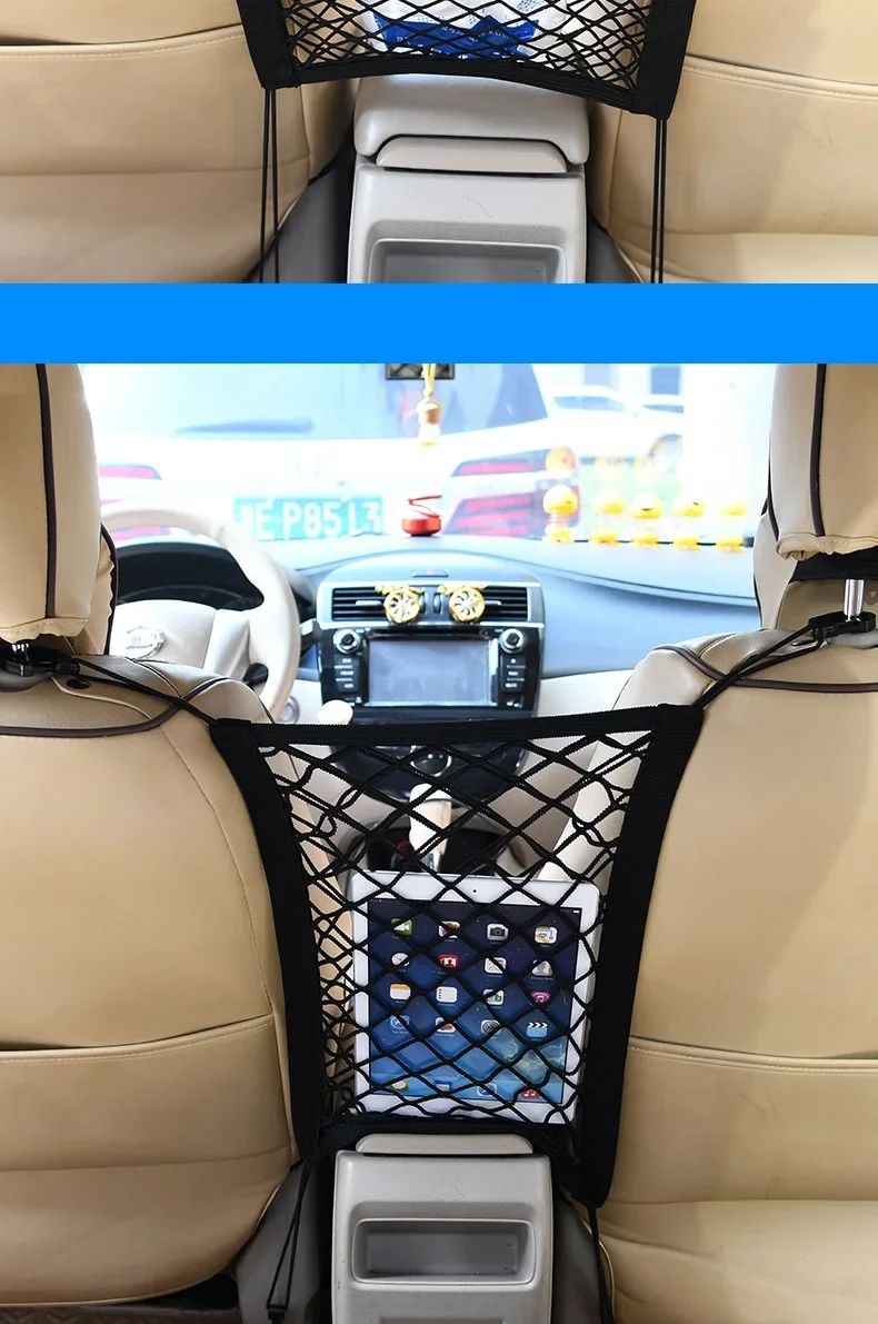 Car Net Pocket Storage Ceiling Roof Cargo Net in The Trunk Interior Bag For Auto Container Universal Multifunction Accessories