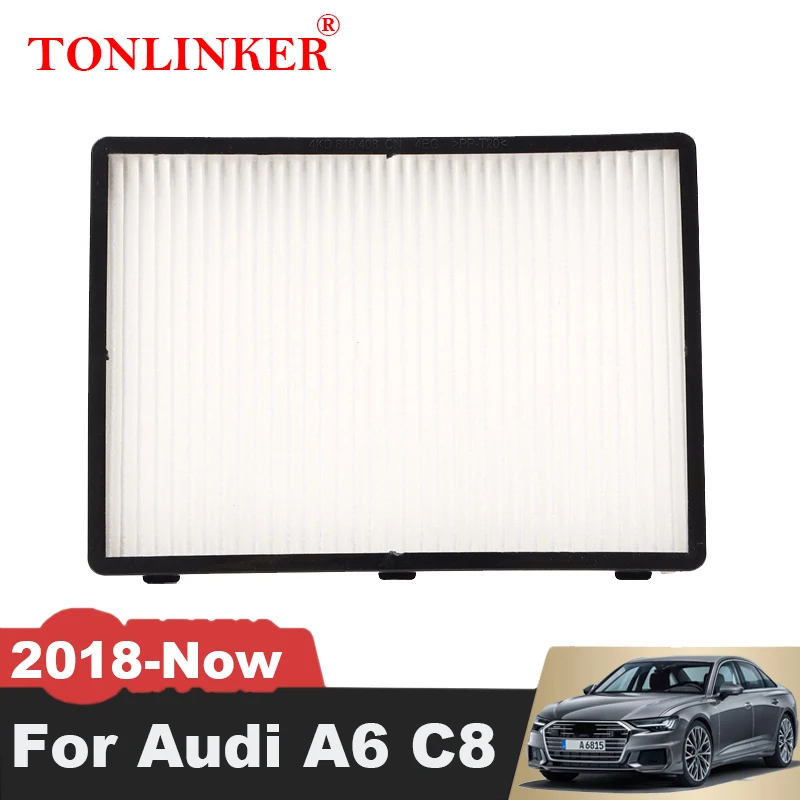 

TONLINKER External Cabin Filter 4KD819408 For Audi A7 C8 2nd 2018 2019 2020 2021 2022-Now A7Sportback S7 4K RS7 Car Accessories