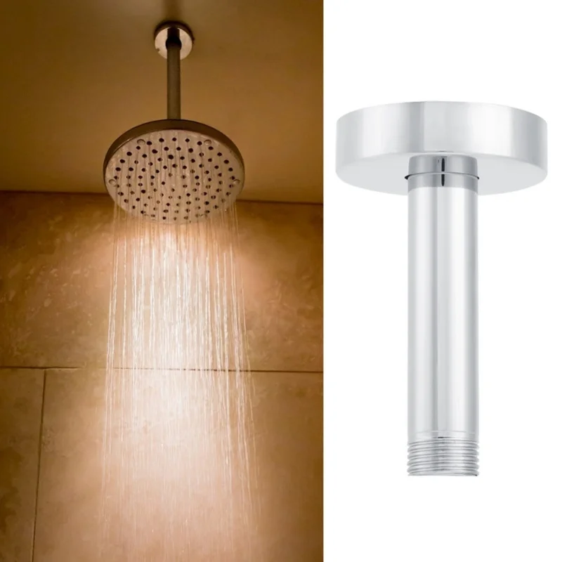 Ceiling Mounted Stainless Steel Shower Arm, Bathroom Top Shower Accessories