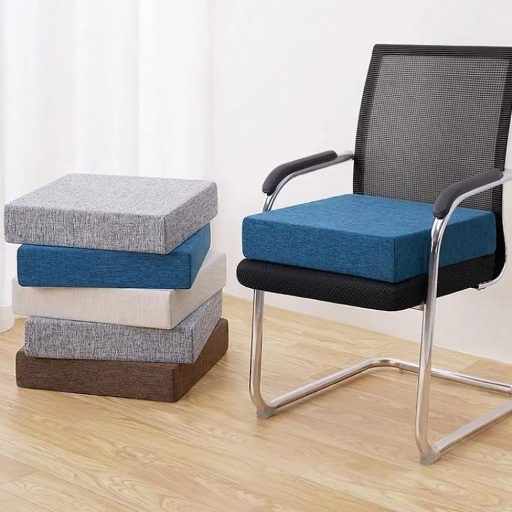

5cm Thick Seat Cushion High Density Sponge Ultra Soft Office Chair Pad Anti-Slip Fast Rebound Car Seat Pad for Long Sitting