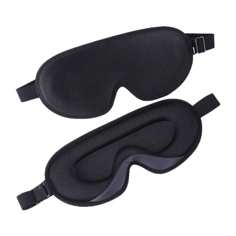 Soft Foam Sleep Mask Comfy Material Padded Design 3D Ice Silk Eye Mask 3D Shape Blockout Light Blockout Light Eye Mask Relax Aid