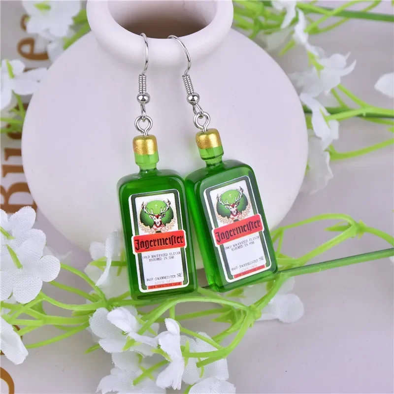 Alcohol Jager Bottle Charms for Earring DIY