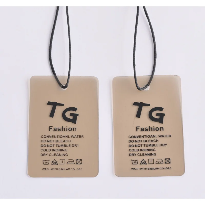 Custom..pieces.Customized Eco-friendly Hang Luxury Recycled Paper Garment Accessories Label Custom Clothing String Hang