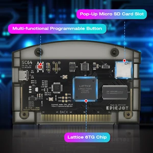 Summercart 64 Open Source N64 Game Card For Nintendo 64 Free Game Card 16GB SD Card Compatibility 700 + Games and 64dd Games 8 Main Sales Accessories RAM 700 - №2