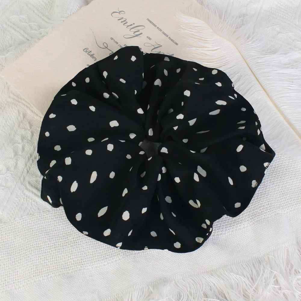 Aksesoris Rambut Premium Gaya Asing, Ikat Rambut Motif Leopard Besar, Rok Motif Leopard, untuk Gaya Rambut Kuncir Kuda yang Modis