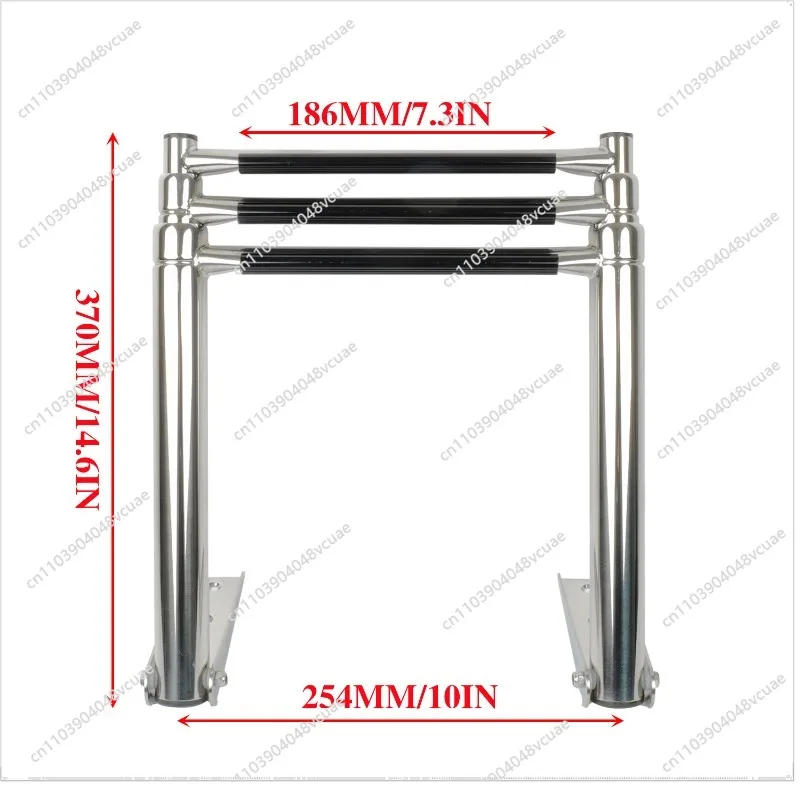 

Hanging ladder 304 stainless steel three-section ordinary launching/deck ladder yacht marine hardware accessories