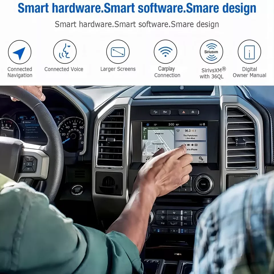 Antena de Módulo APIM Carplay, Navegação GPS, Kit de Atualização, SYNC2 de Fábrica para SYNC3 32GB, Compatível com Ford Lincoln Sync 3