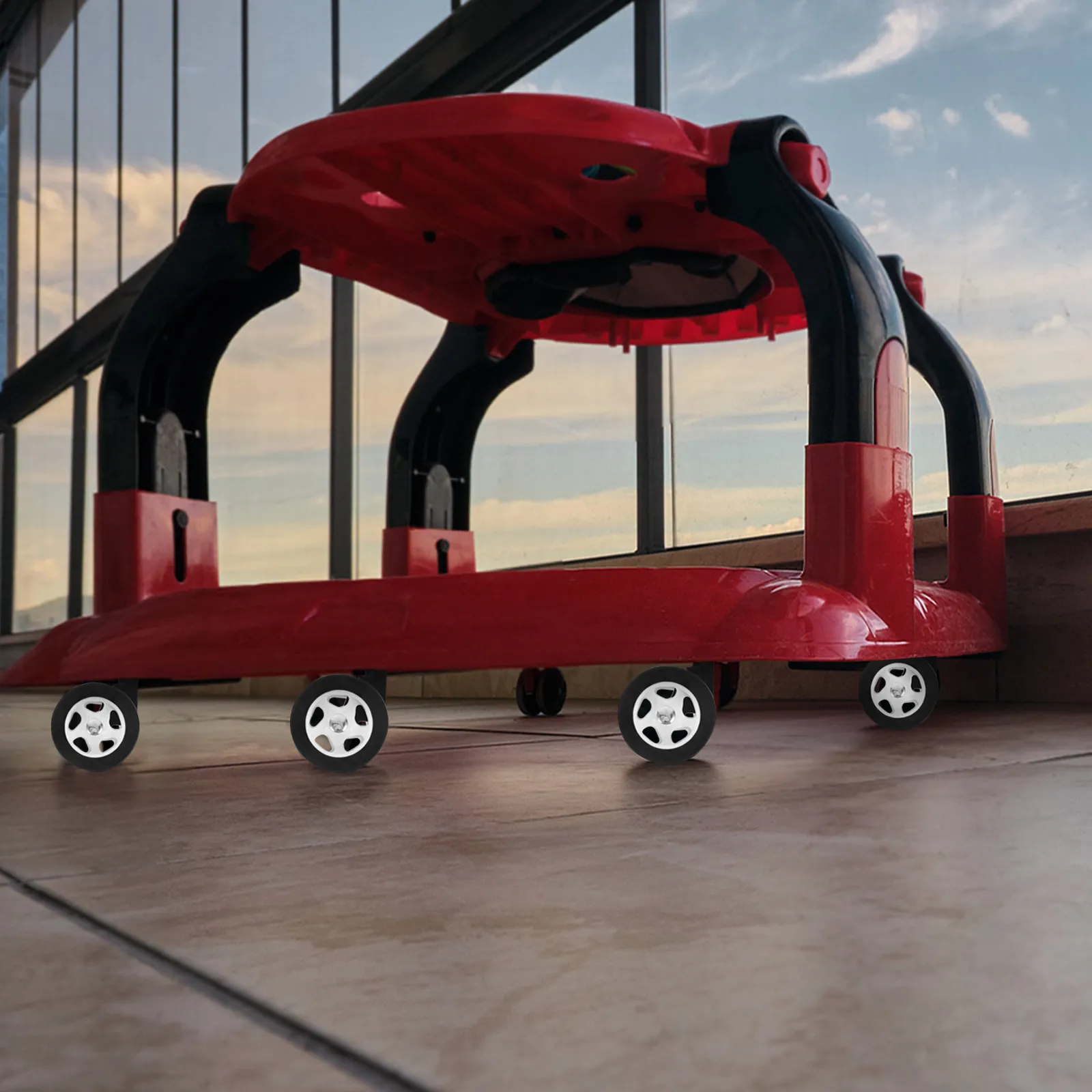 4Pcs Silent Baby Stroller Wheels Wear-Resistant Replacement Kit for Walker Stroller Wheel Accessories for Walker