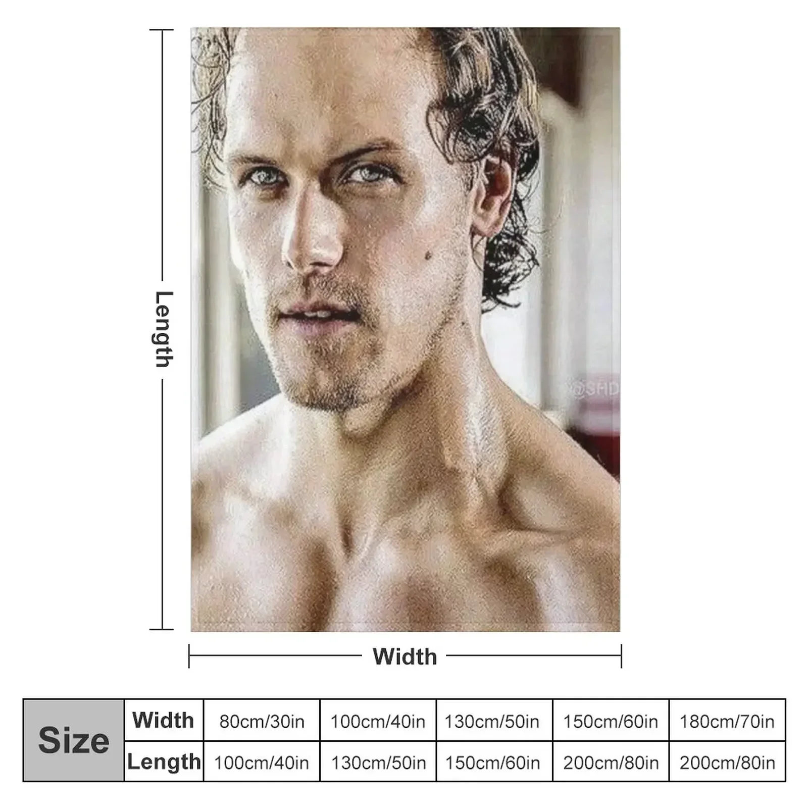 sam heughan Throw Blanket blankets ands wednesday for sofa Luxury St Soft Flannel Blankets