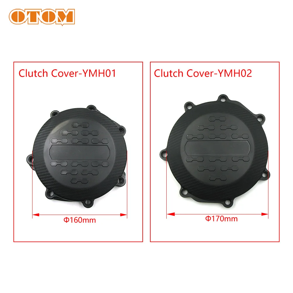 OTOM Black Motocross Engine Clutch Protection Cover Clutch Case Guard For YAMAHA YZ250F WR250F YZ250FX YZ450F YZ450FX WR450F