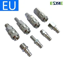 EU Pneumatic Connector Rapidities for Air Hose Fittings Coupling Compressor Accessories Quick Release Fitting European standard