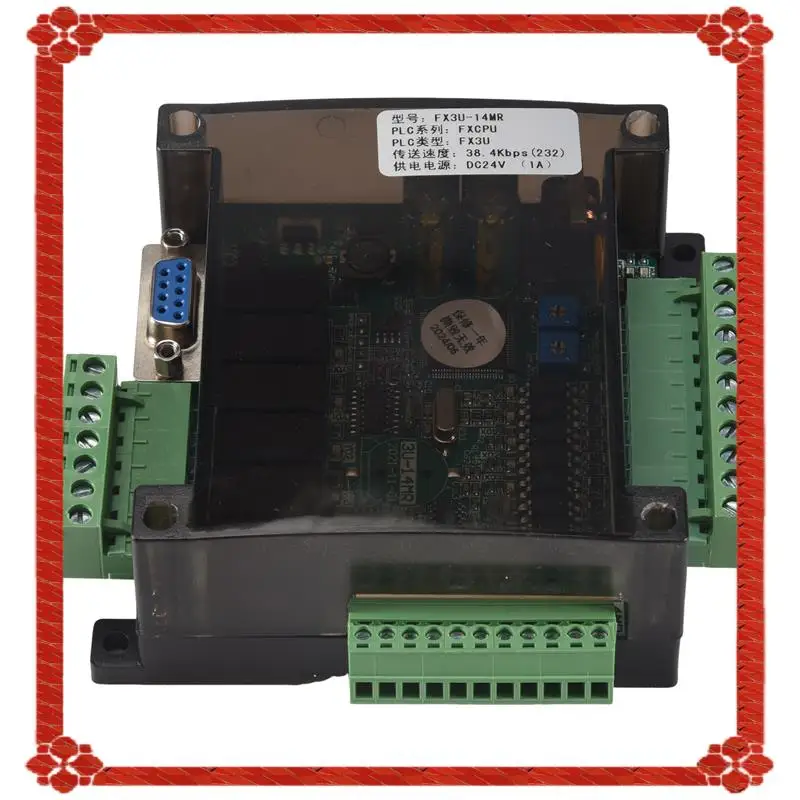 24-Hour Delivery FX3U-14MR PLC Industrial Control Board 8 Input 6 Output Programmable Control Relay Output, 24 V PLC Control